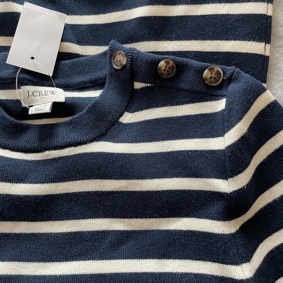 New - navy blue crew neck knit top - Picture 1 of 4